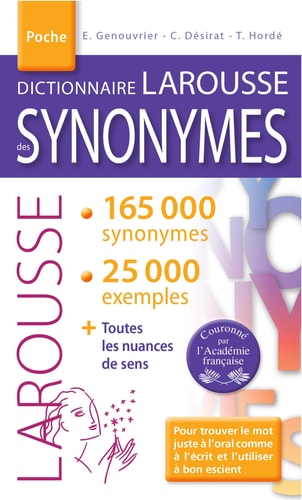 [9782035985101] Dictionnaire des synonymes