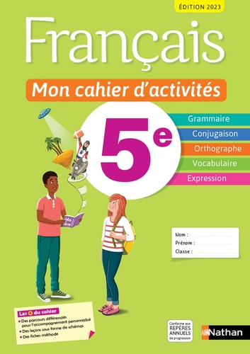 Français 5e Mon cahier d'activités