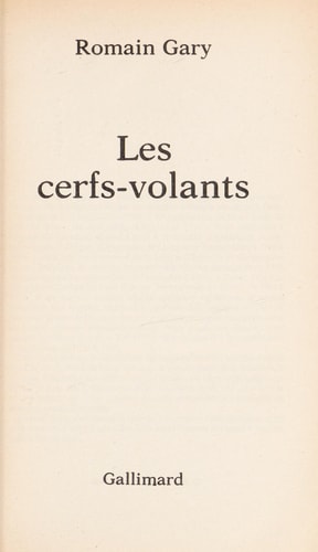 [9782070374670] Les cerfs-volants (French Edition)