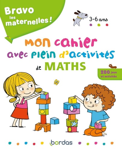 Mon cahier avec plein d'activités de maths