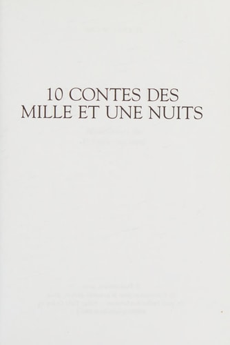 [9782081308664] 10 contes des mille et une nuits