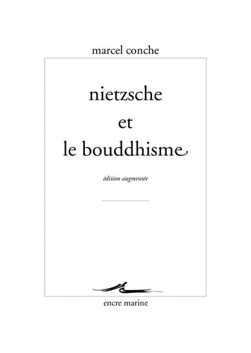 [9782350880143] Nietzsche et le bouddhisme