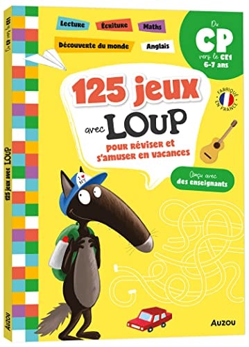 [9791039523103] 125 jeux avec Loup pour réviser et s'amuser en vacances Du CP vers le CE1
