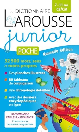 [9782036068759] Le dictionnaire Larousse Junior poche - 7/11 ans - CE/CM