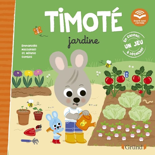 Timoté jardine Avec un jeu à détacher