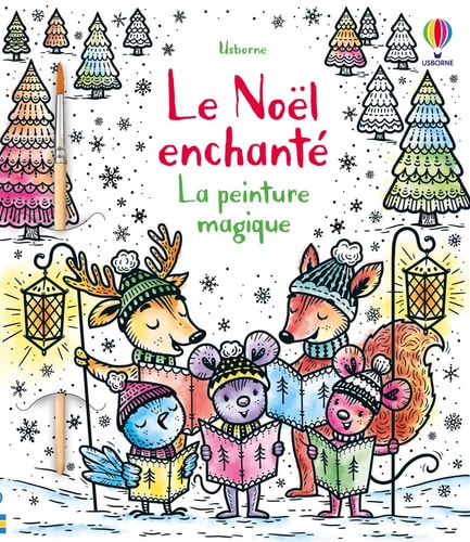 Le Noël enchanté Avec un pinceau
