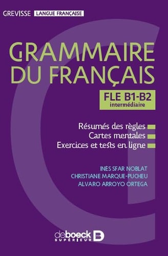 Grammaire du français FLE B1-B2 intermédiaire