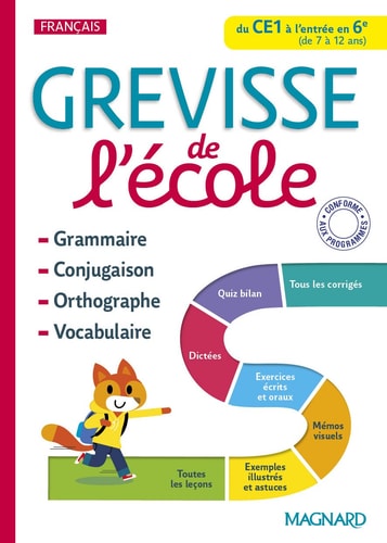 [9782210764354] Grevisse de l'école du CE1 à l'entrée en 6e