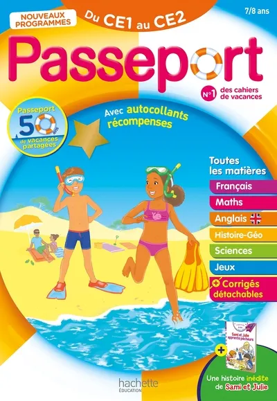 Passeport - Du CE1 au CE2 7/8 ans - Cahier de vacances 2026