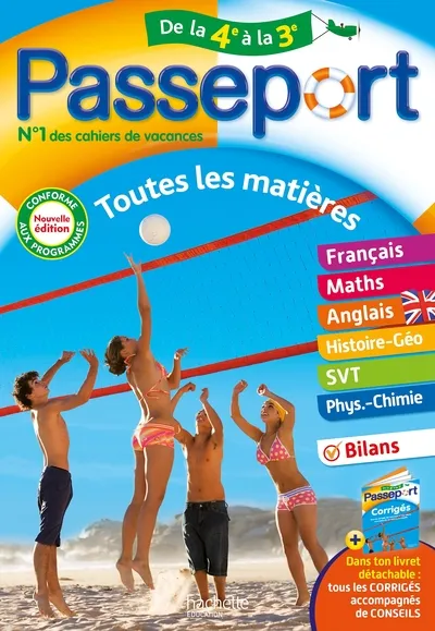 Passeport Toutes les matières de la 4e à la 3e