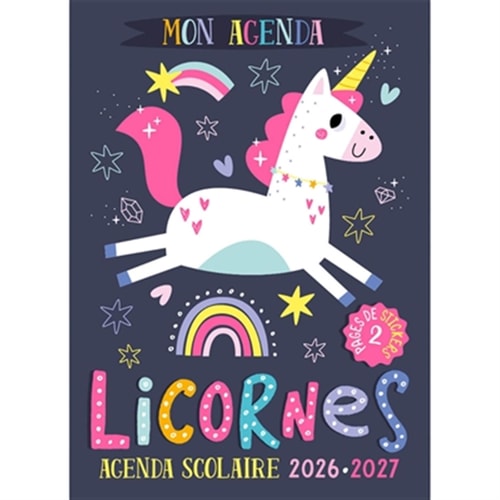 [9782384536733] Mon agenda scolaire 2026-2027 licornes