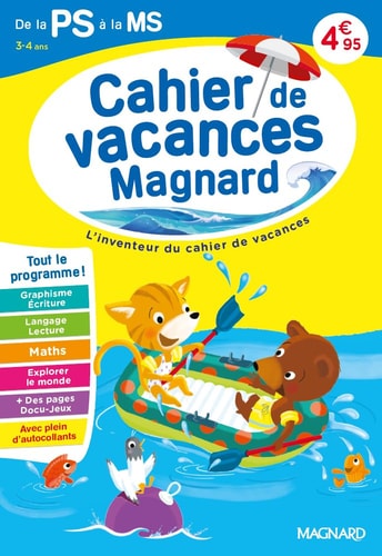 [9782210784413] Cahier de vacances 2026, de la PS vers la MS 3-4 ans: Magnard, l’inventeur du cahier de vacances