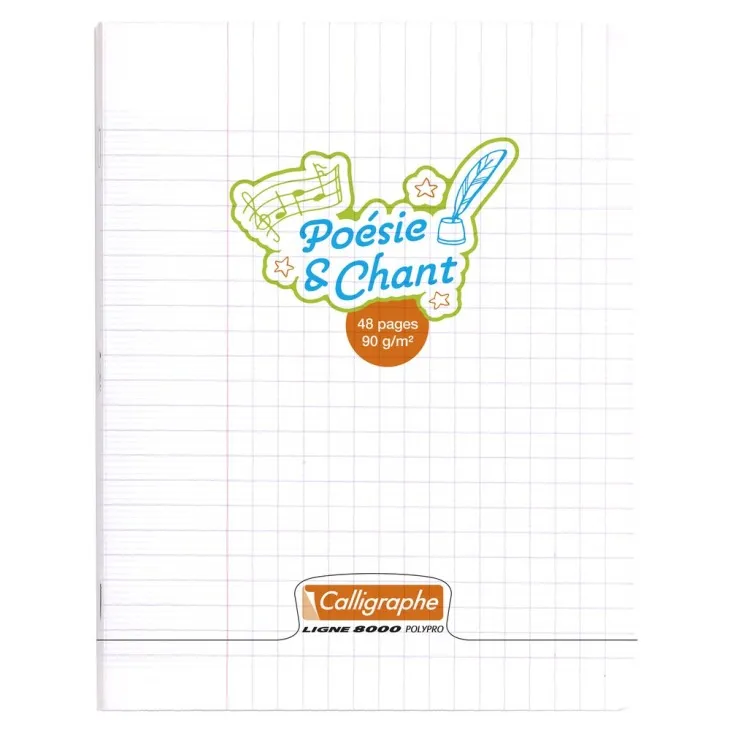Clairefontaine | Cahier Poésie et Chant piqué 8000 POLYPRO