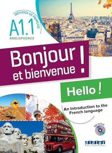 [9782278110780] Bonjour et bienvenue A1.1 - pour anglophones - Livre-cahier + CD