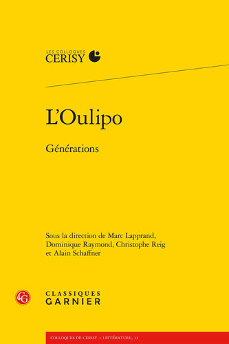 [9782406188674] L'Oulipo: Générations