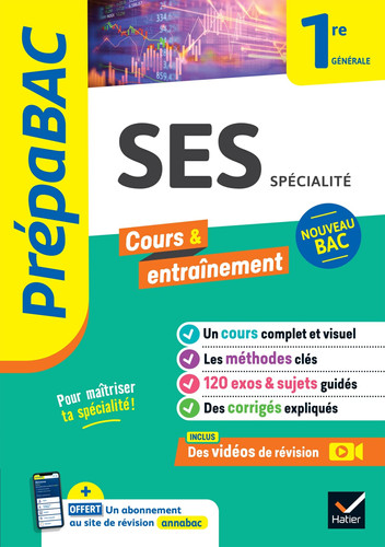 [9782401094727] Prépabac SES 1re générale (spécialité): nouveau programme de Première
