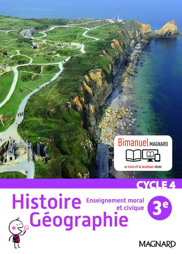 Histoire géographie, enseignement moral et civique 3e cycle 4 Bimanuel