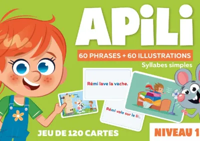 Jeu de 120 cartes Apili niveau 1