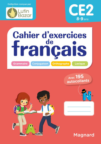 Cahier d'exercices de français CE2 Avec 195 autocollants