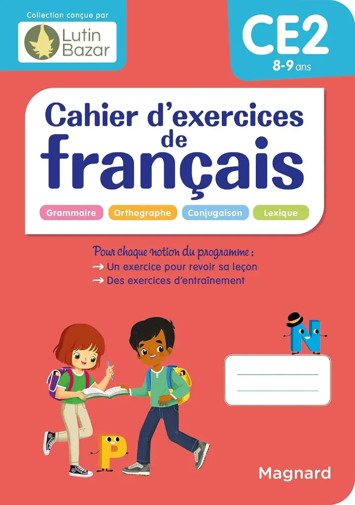 Cahier d'exercices de français CE2 Avec 195 autocollants