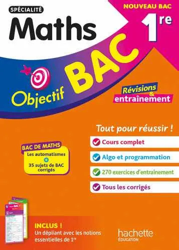 Objectif BAC 2027 - spécialité Maths 1re