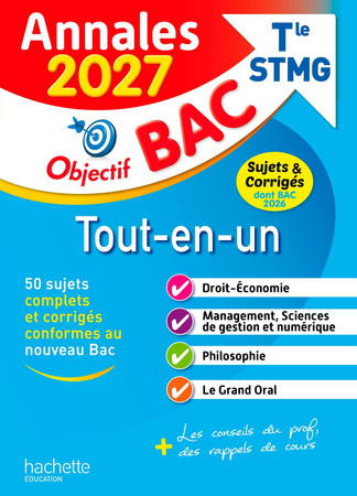 Annales Objectif BAC 2027 - Bac STMG Tout-en-un - sujets et corrigés