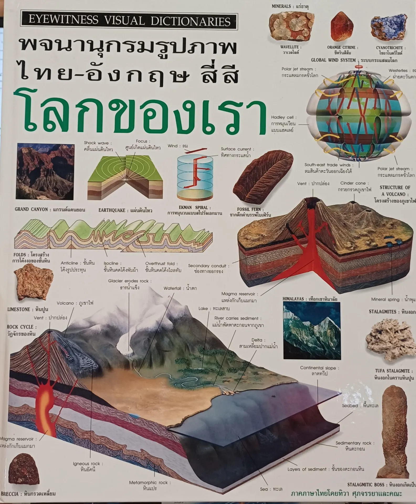 พจนานุกรมรูปภาพ ไทย-อังกฤษ สี่สี : โลกของเรา